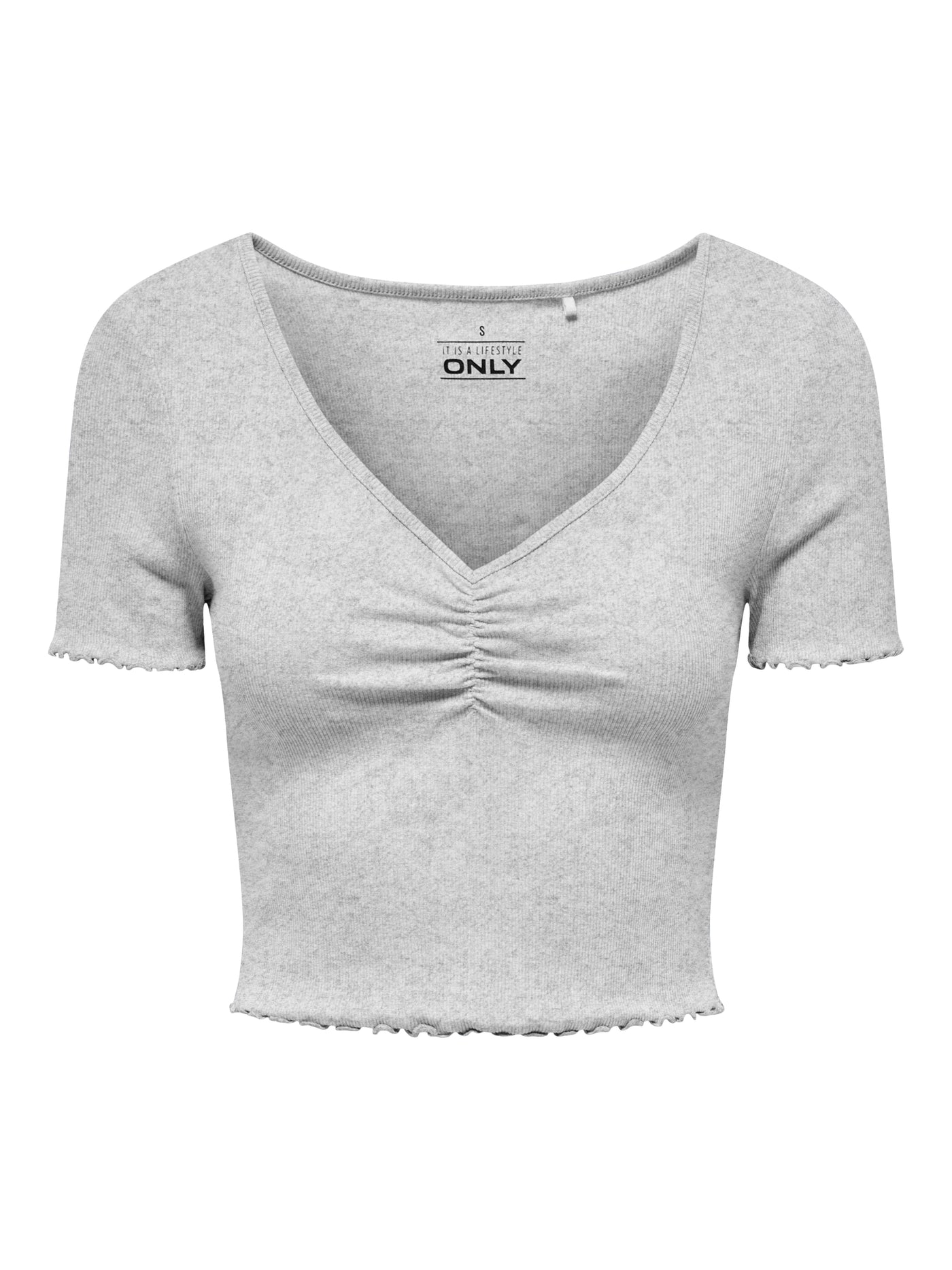 ONLBETTY LIFE S/S V-NECK TOP CC JRS