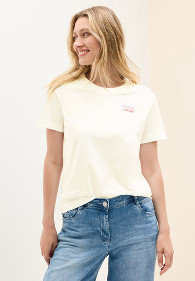 T-Shirt mit Wording-Detail