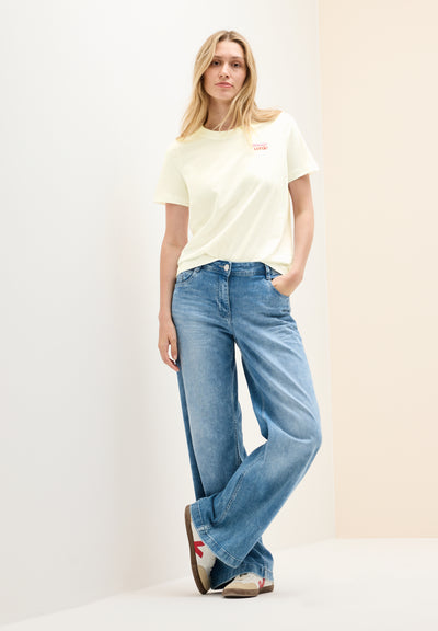 T-Shirt mit Wording-Detail