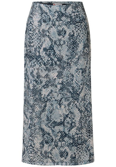 Mesh-Rock mit Snake Print