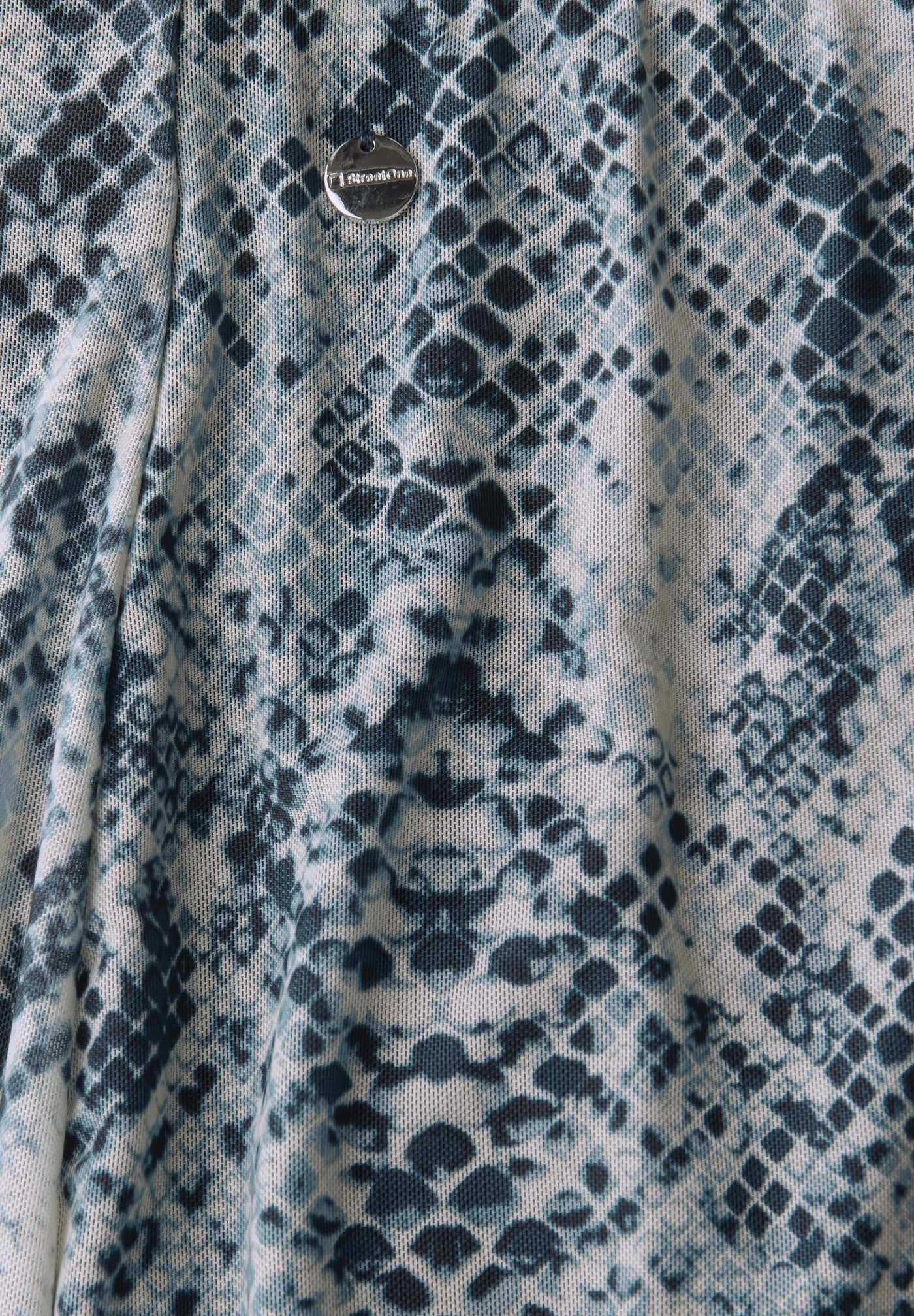 Mesh-Rock mit Snake Print