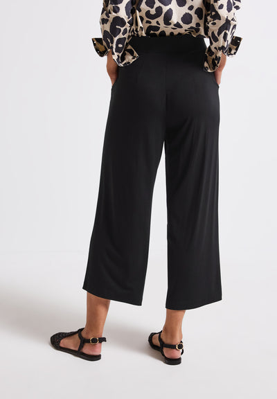 Wide Leg Jersey-Hose