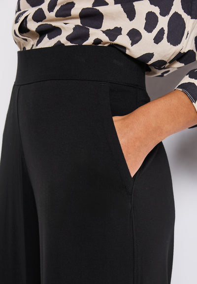 Wide Leg Jersey-Hose