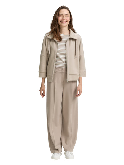 Boxy Fit Scuba Sweatjacke