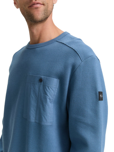 Sweatshirt mit Brusttasche