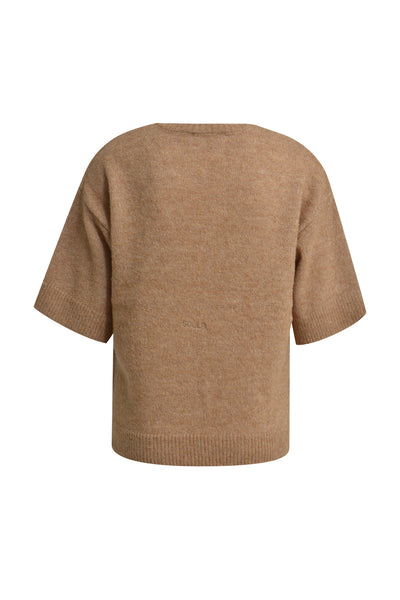Light BouclÃ© V-neck Pullover