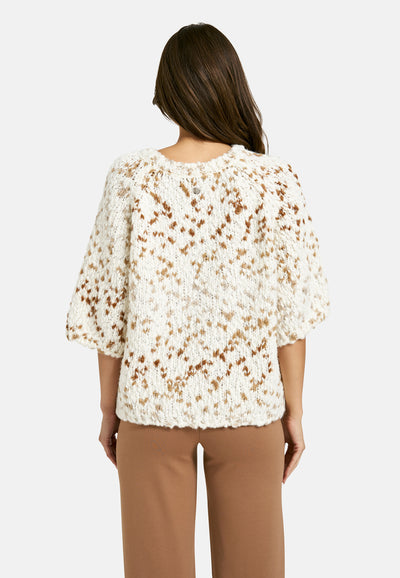 Effect Yarn Half Slv Pullover