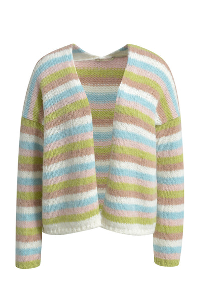 Multicolour Striped Cardigan