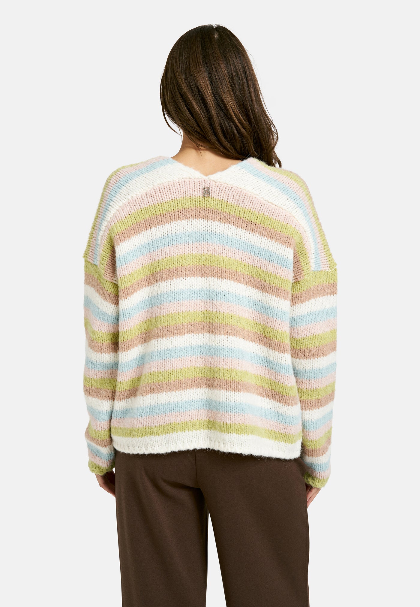 Multicolour Striped Cardigan