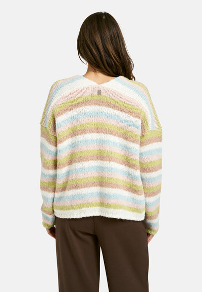 Multicolour Striped Cardigan