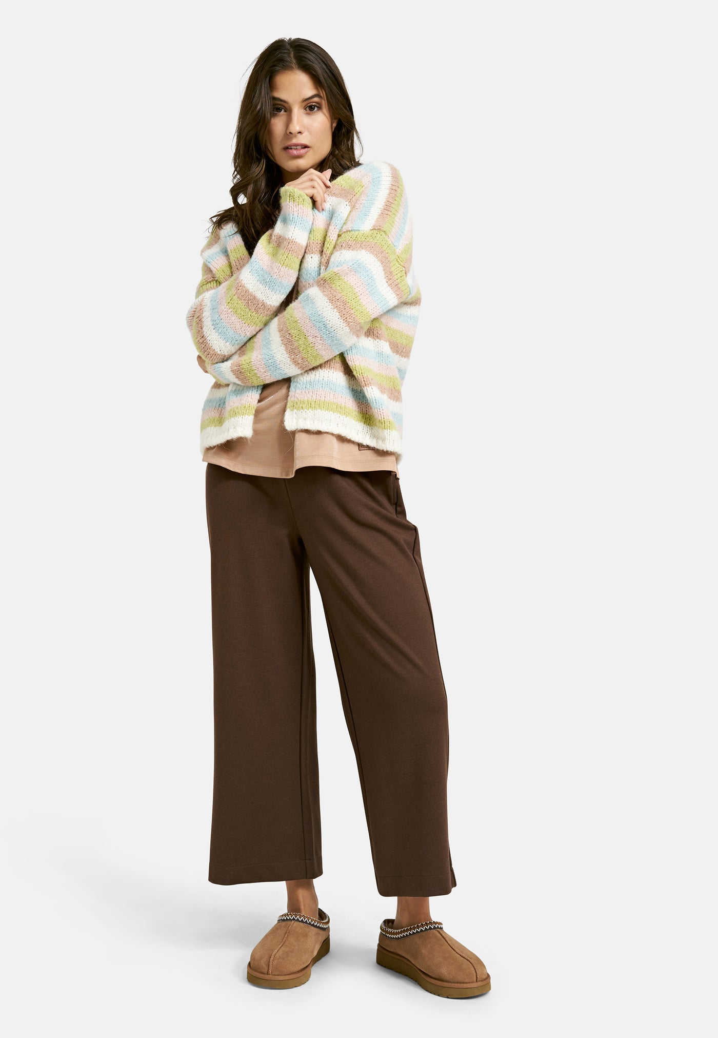 Multicolour Striped Cardigan