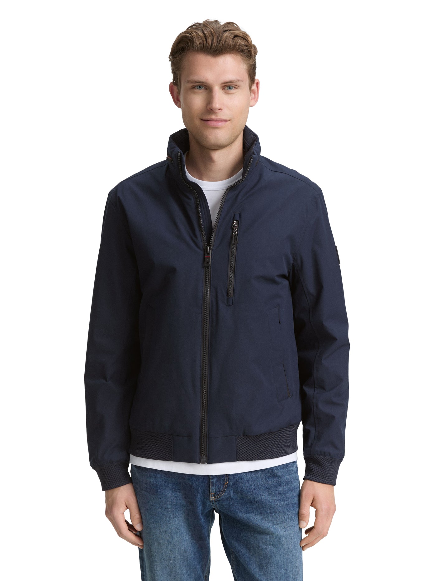 Blouson Jacke mit verstaubarer Kapuze