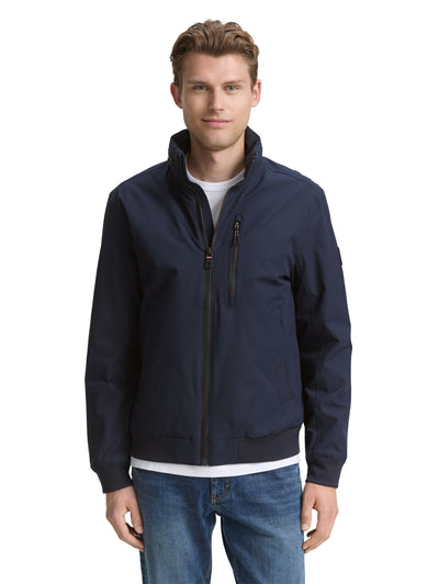 Blouson Jacke mit verstaubarer Kapuze