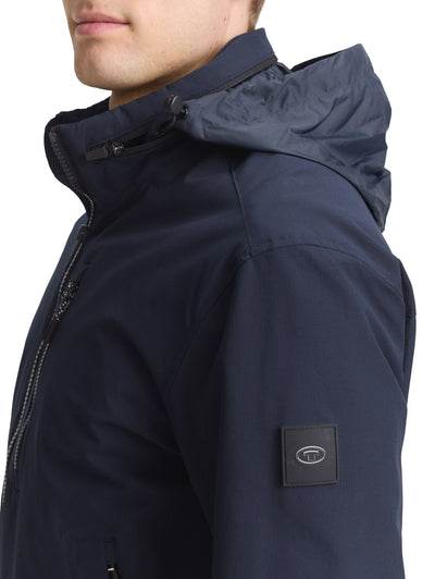 Blouson Jacke mit verstaubarer Kapuze