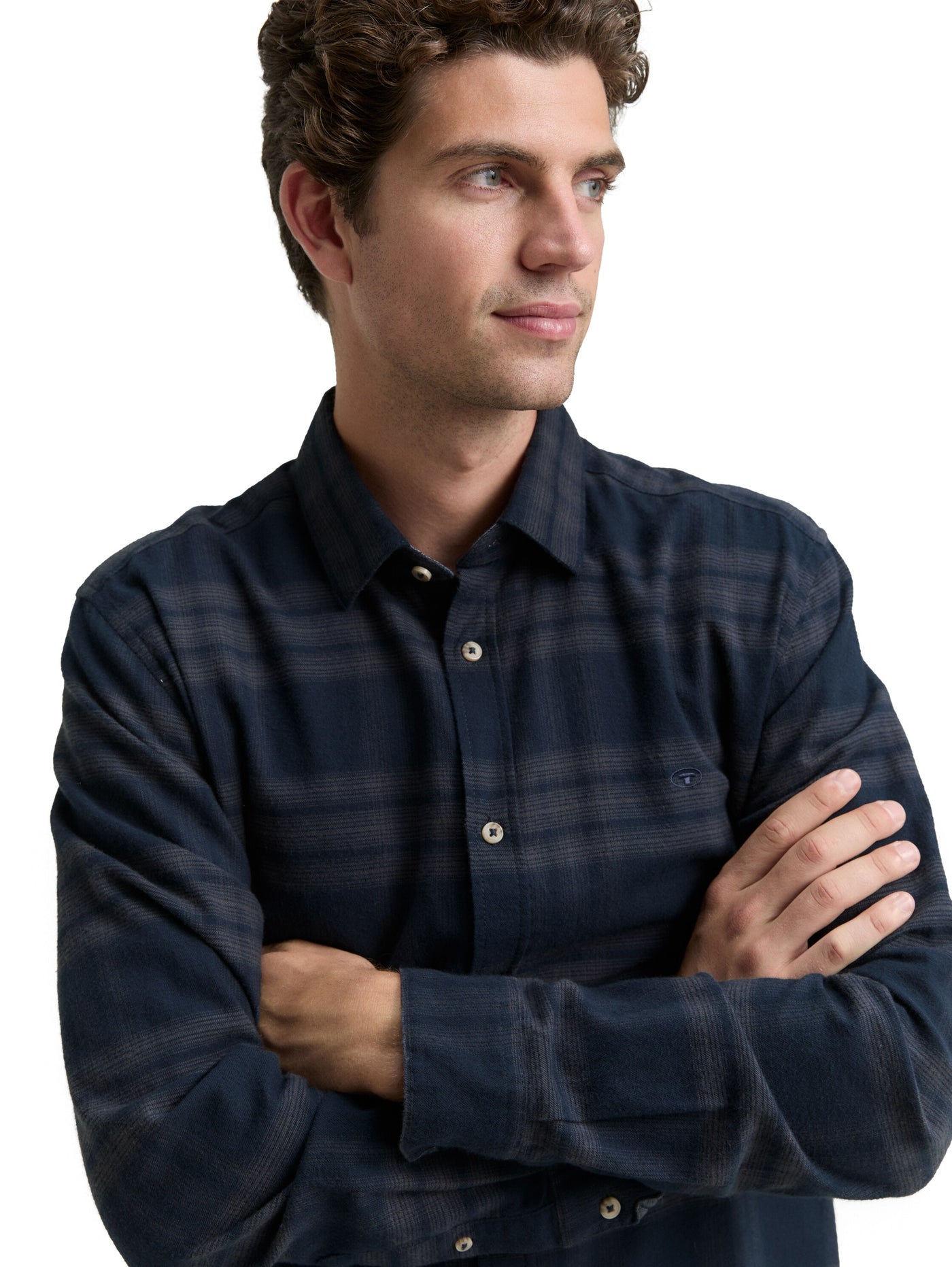 Regular Fit Hemd mit Logo-Stickerei