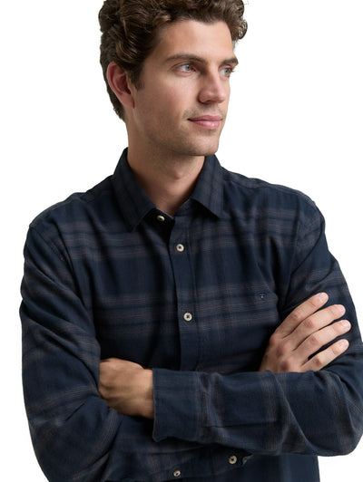 Regular Fit Hemd mit Logo-Stickerei