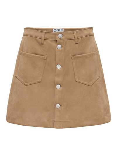 ONLAMAZING-STINA FAUX SUEDE SKIRT PNT