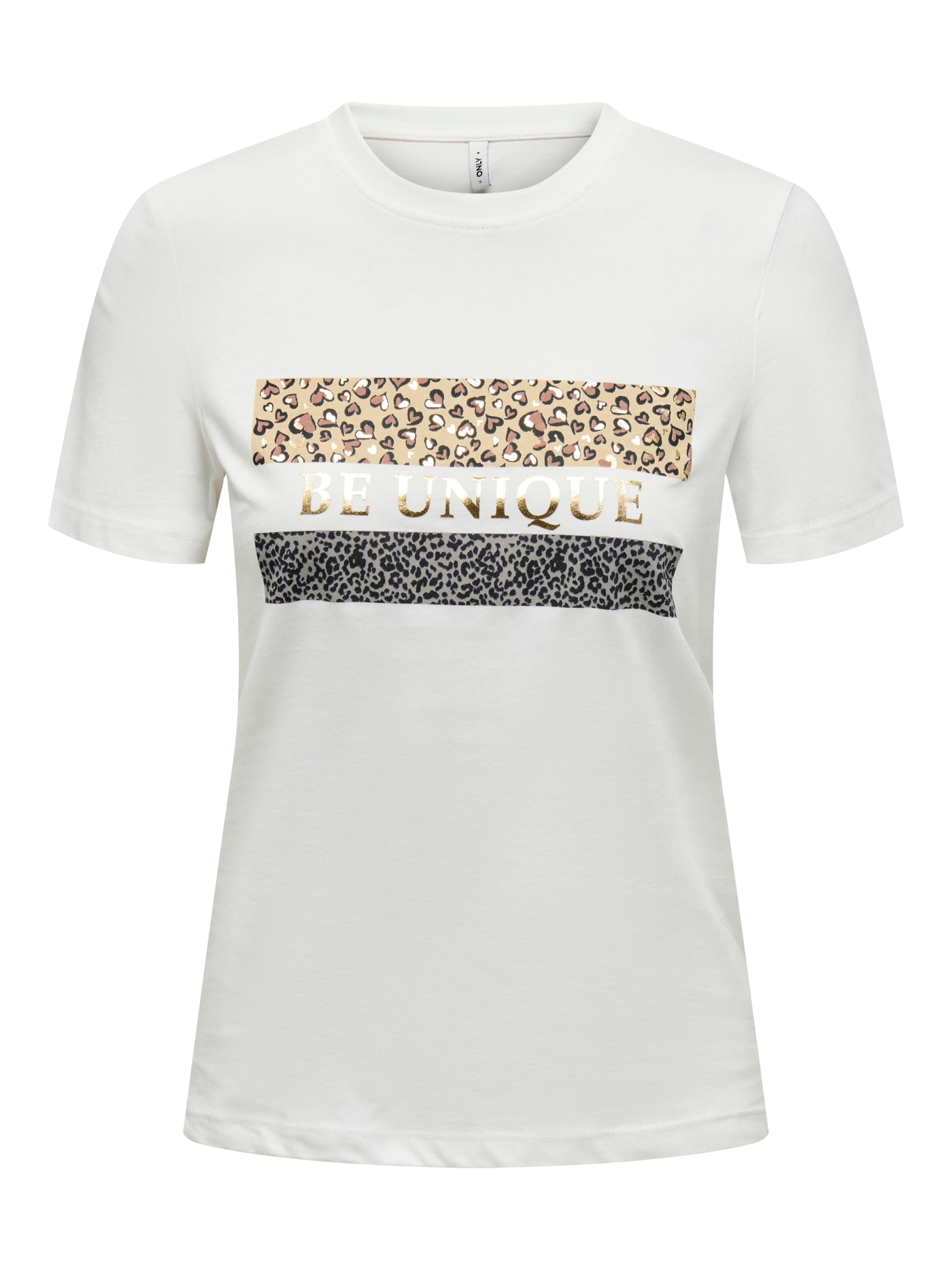 ONLTANYA LIFE REG S/S LEO PRINT TOP JRS