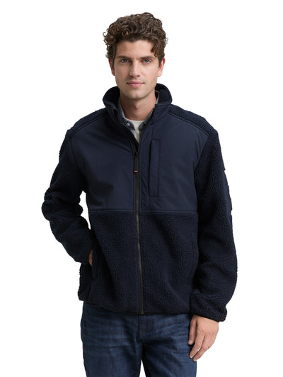 Teddy Jacke mit Stehkragen