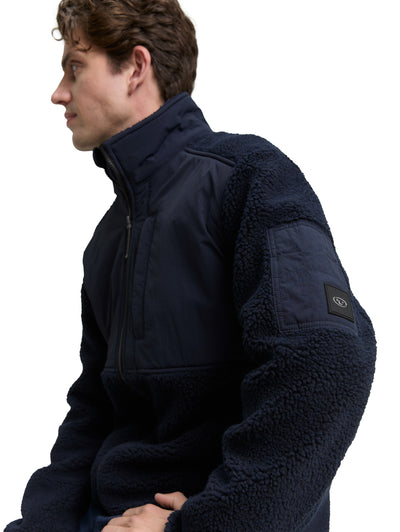 Teddy Jacke mit Stehkragen