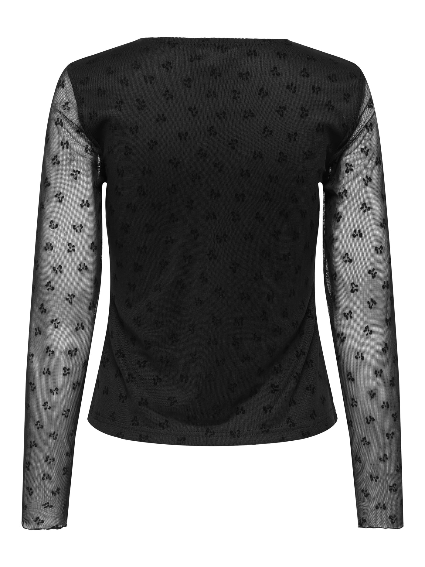 ONLSIENA MESH FLOCK L/S TOP WVN