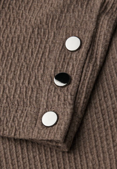 Strukturshirt mit Knöpfen