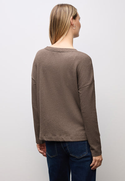 Strukturshirt mit Knöpfen