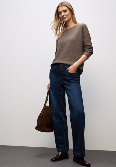 Strukturshirt mit Knöpfen