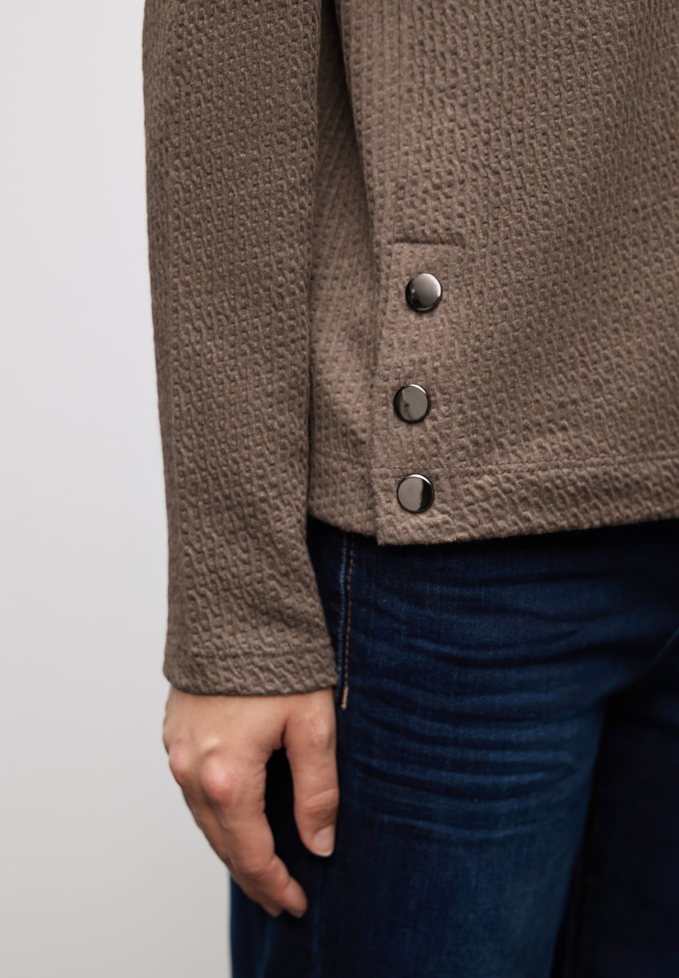 Strukturshirt mit Knöpfen