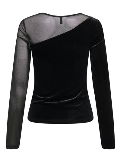 ONLSMOOTH L/S MESH MIX TOP BOX JRS