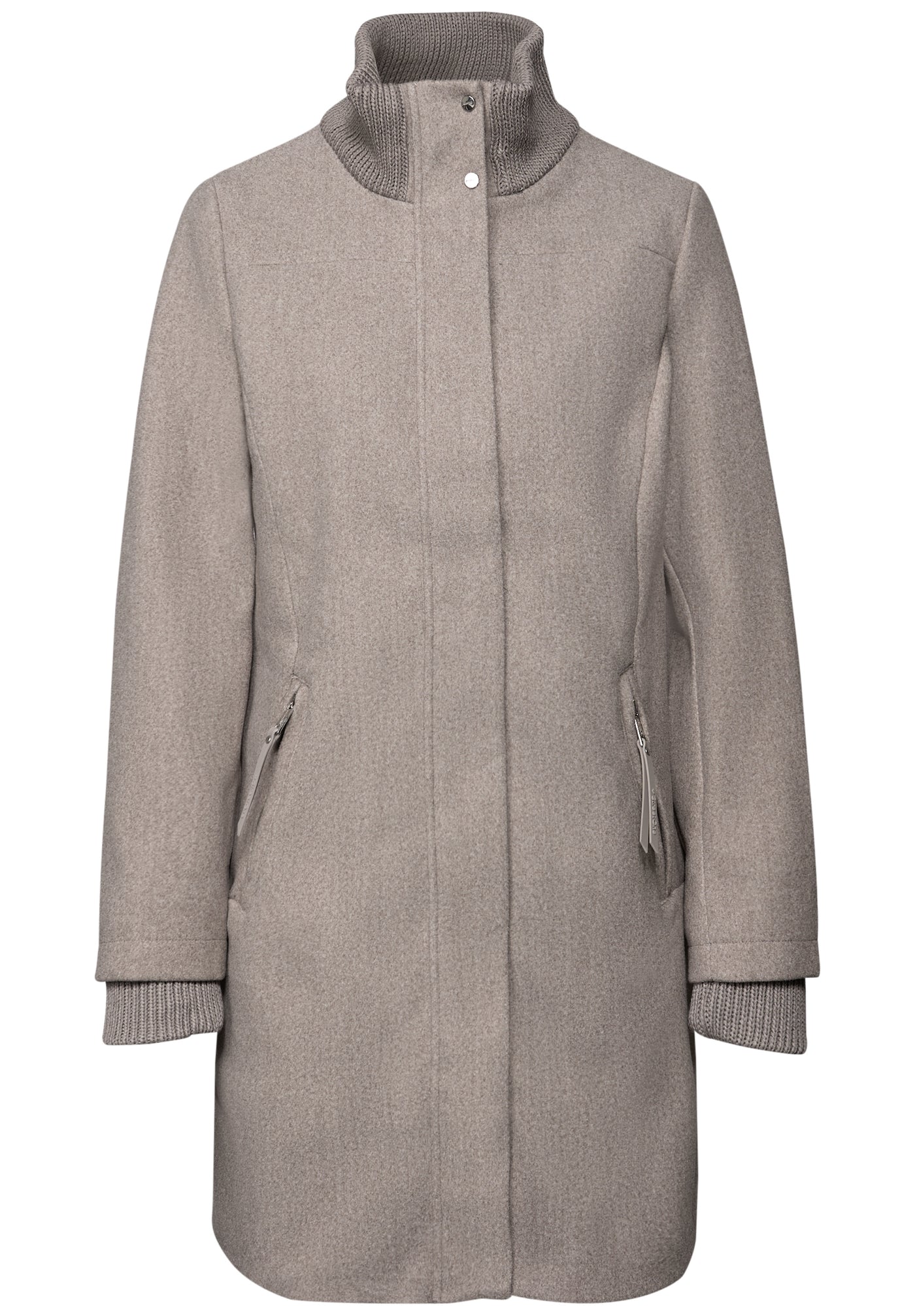 Mantel mit Strickdetails
