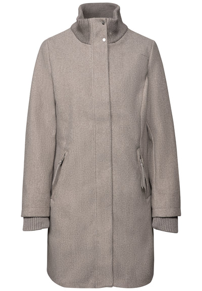 Mantel mit Strickdetails