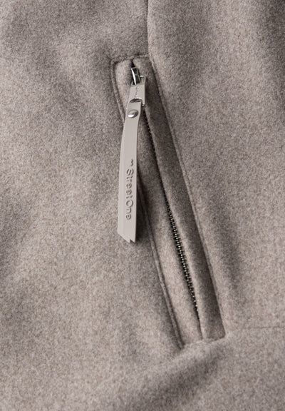 Mantel mit Strickdetails