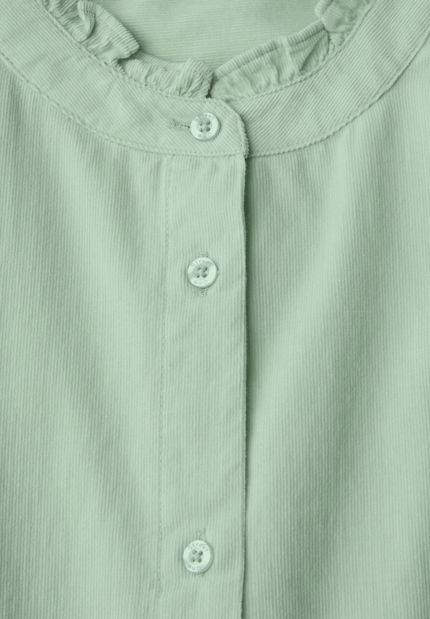 Cordbluse mit Tunnelzug