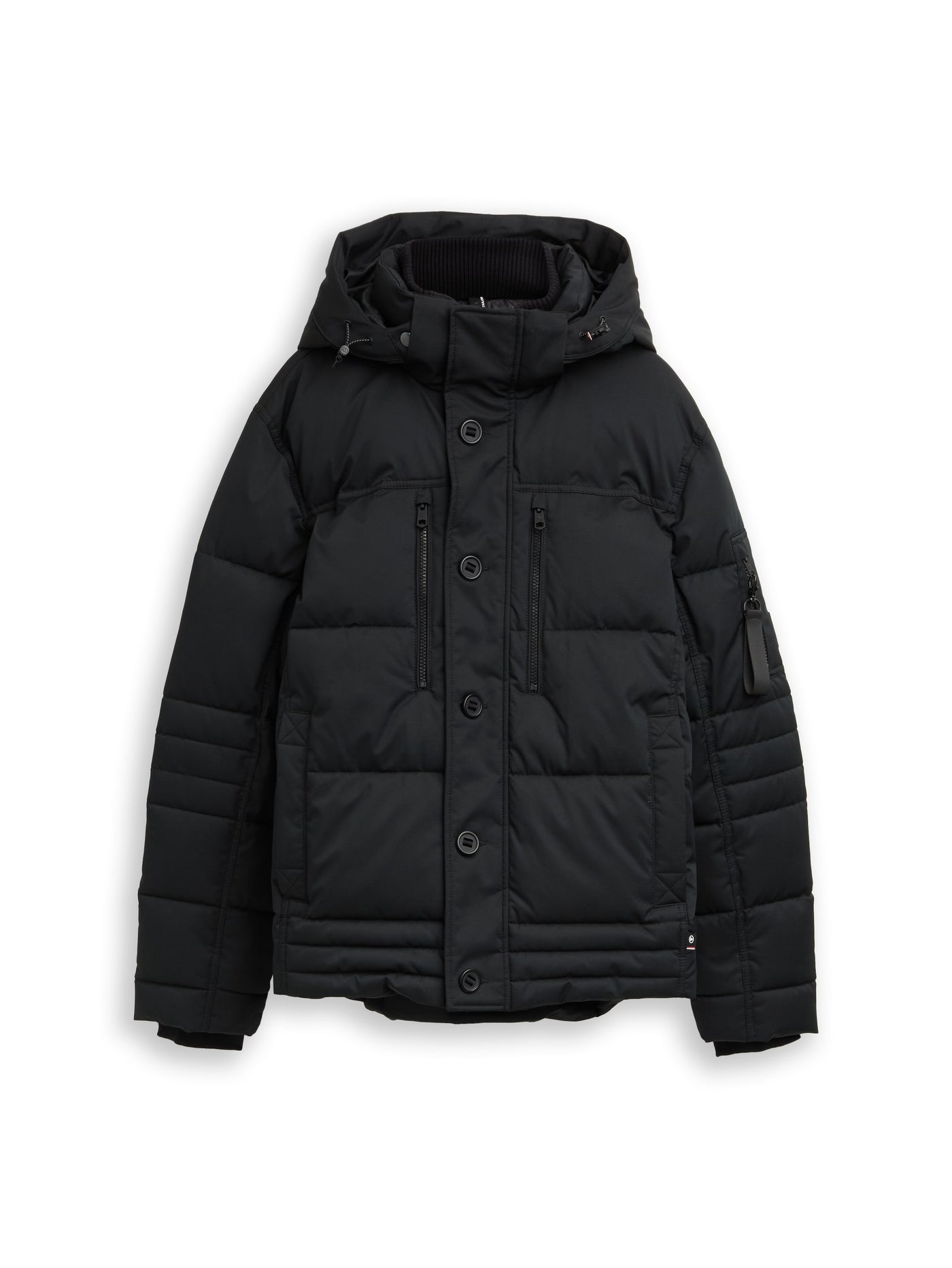 Puffer-Jacke mit abnehmbarer Kapuze