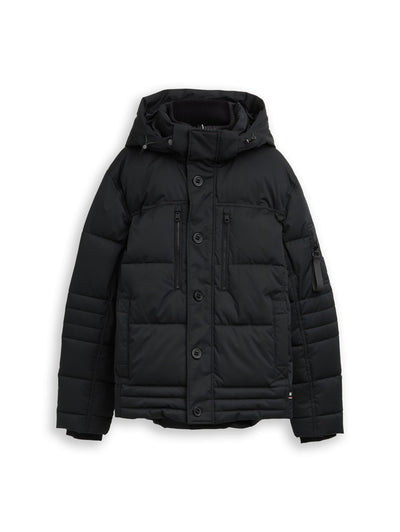 Puffer-Jacke mit abnehmbarer Kapuze