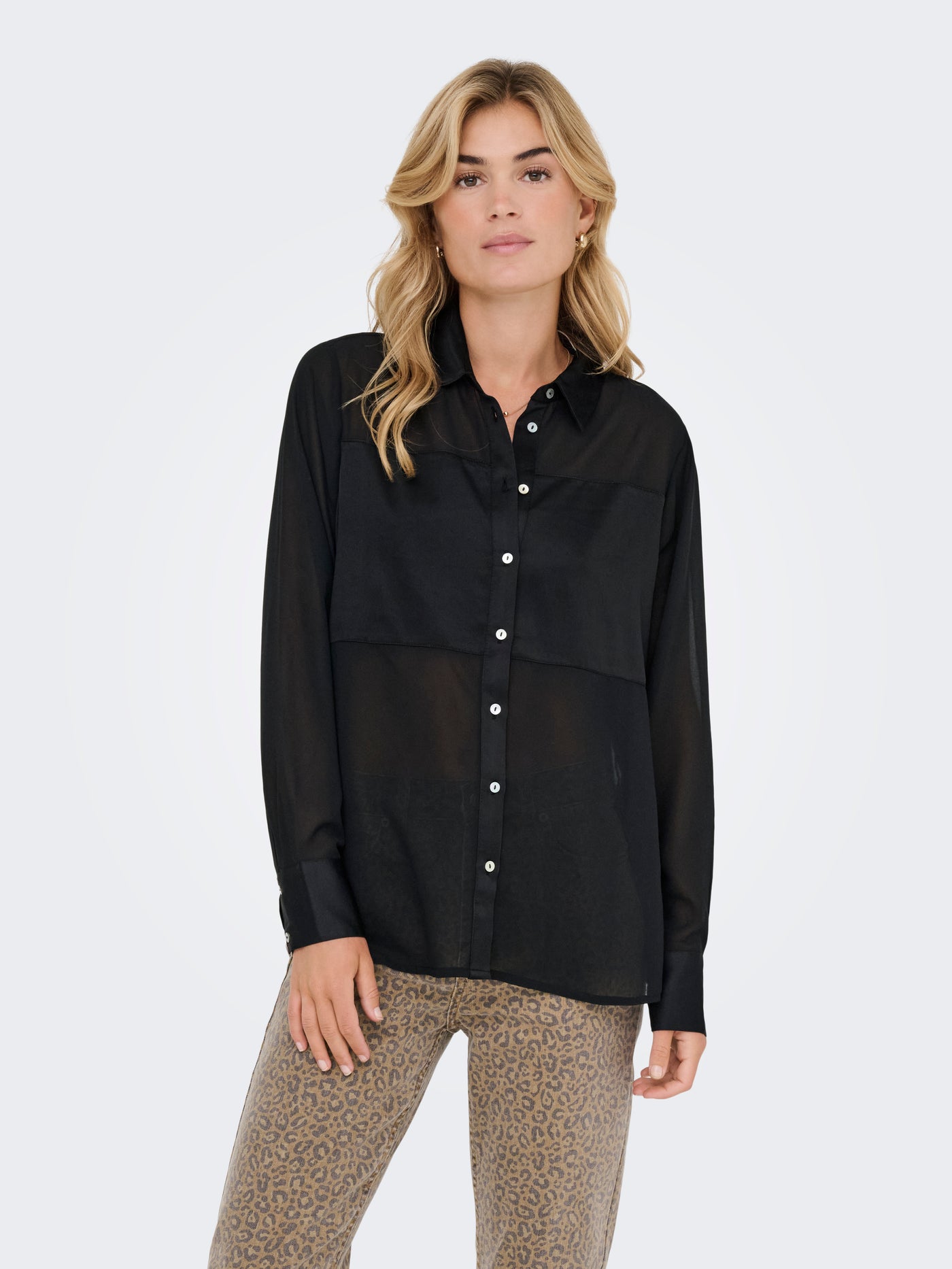 ONLSTAR LIFE L/S BREEANA MIX SHIRT SOLID