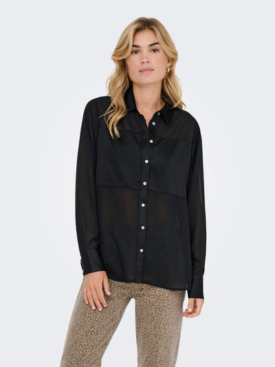 ONLSTAR LIFE L/S BREEANA MIX SHIRT SOLID