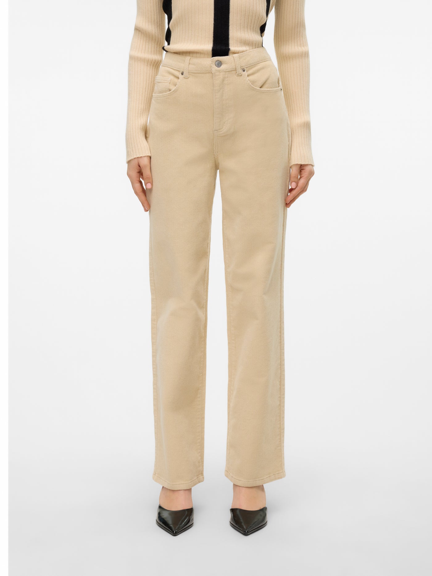 VMTESSA HR WIDE CORDUROY PANTS GA NOOS