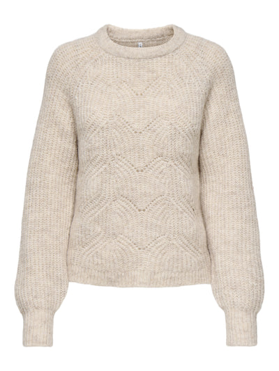 ONLGILA LIFE LS STRUCTURE O-NECK BF KNT