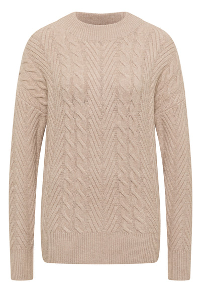 Pullover mit Zopfmuster