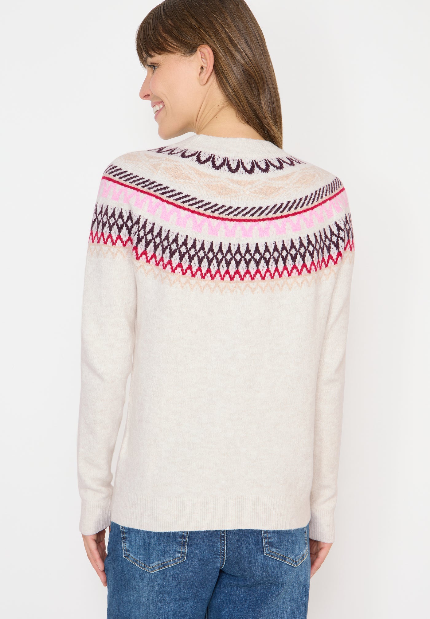 Gemusterter Strickpullover