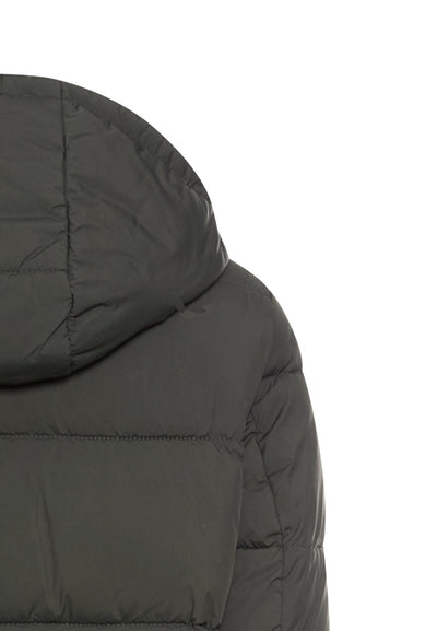 Wasserabweisender Mantel mit abnehmbarer Kapuze