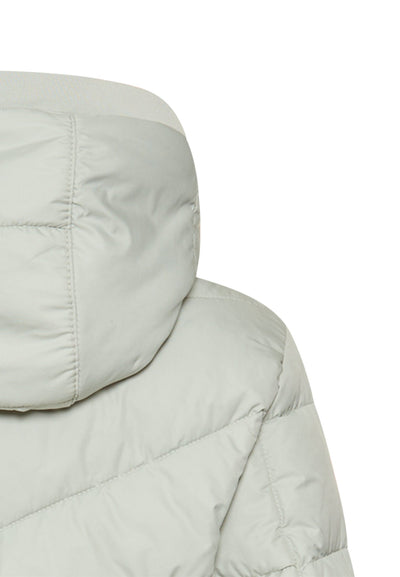 Wattierte Jacke mit abnehmbarer Kapuze