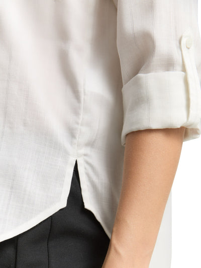 Bluse mit Streifen in Glitzer-Optik