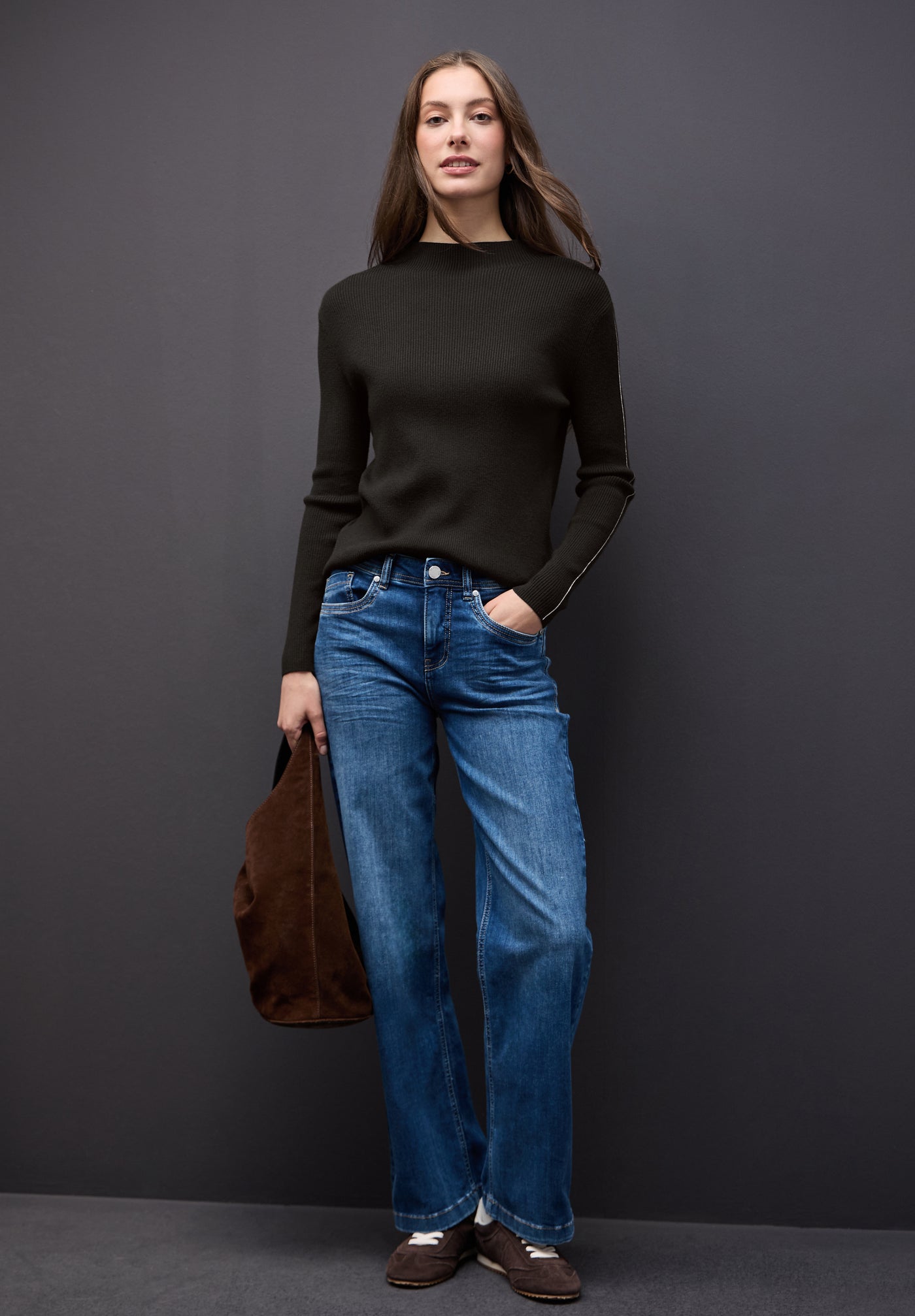 Pullover in Rippstruktur