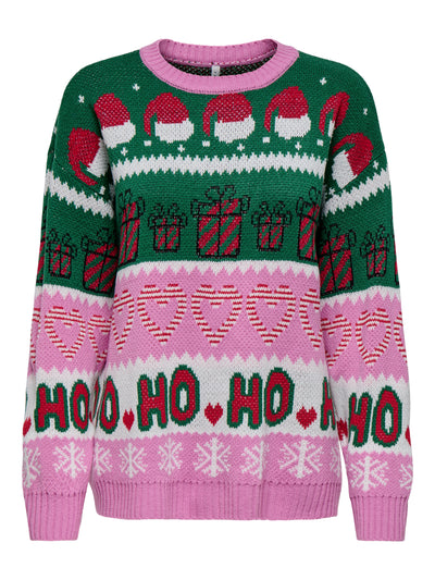 ONLXMAS HOHO LS PULLOVER KNT