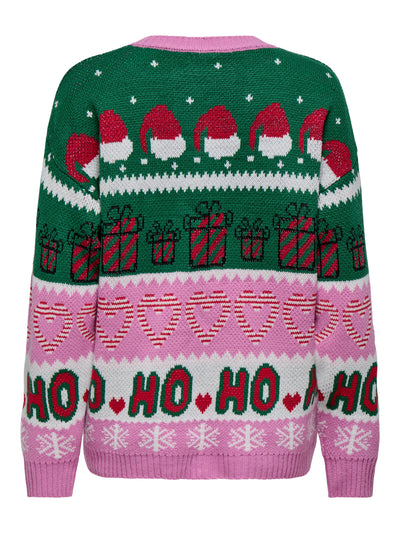 ONLXMAS HOHO LS PULLOVER KNT