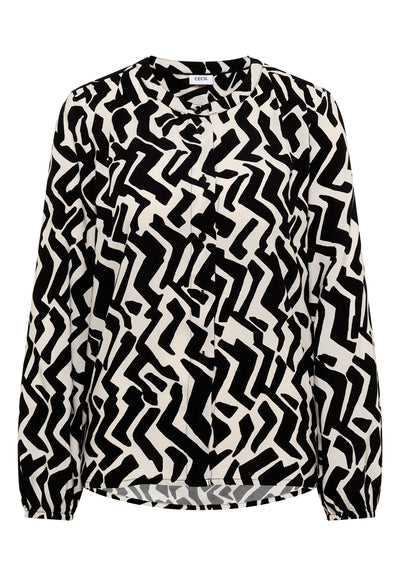 Bluse mit Grafikmuster