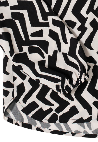 Bluse mit Grafikmuster